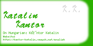 katalin kantor business card